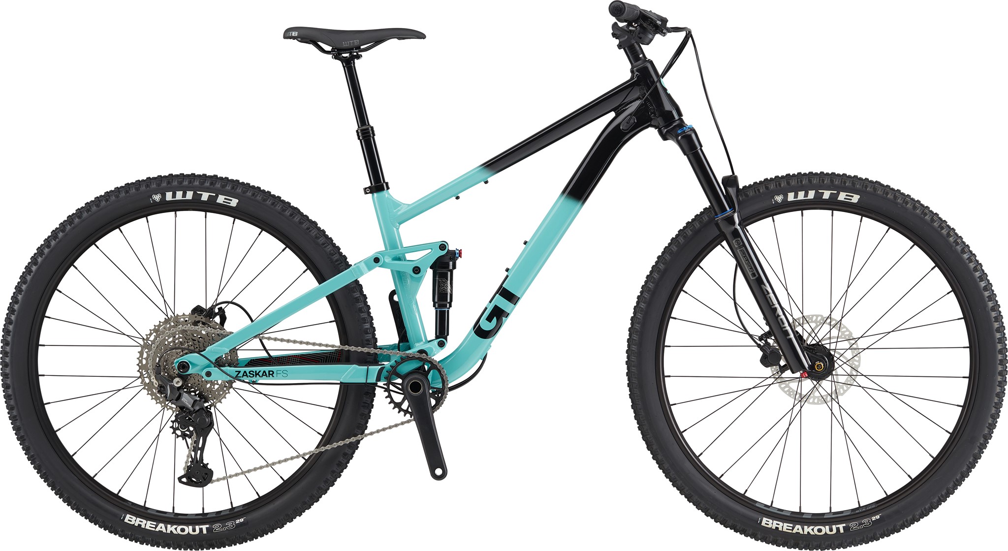 Picture of GT Zaskar FS Comp 29" Trail Bike - Sea Green